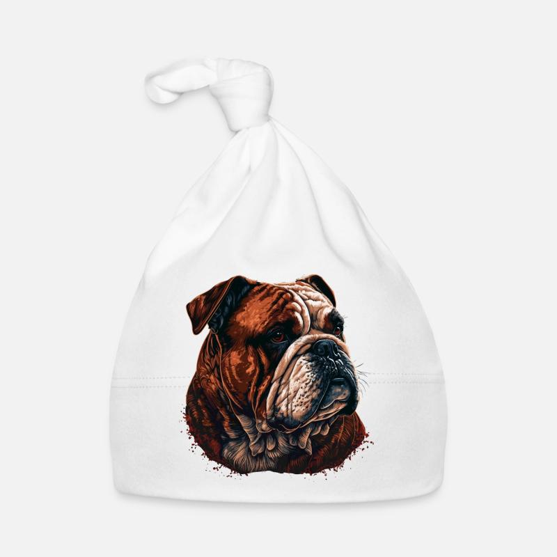 Bouledogue brun Bonnet bio Bébé