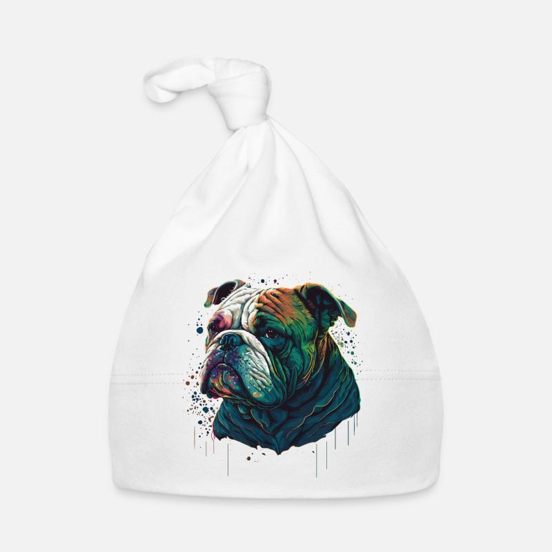 Painted Bulldog Organic Baby Cap