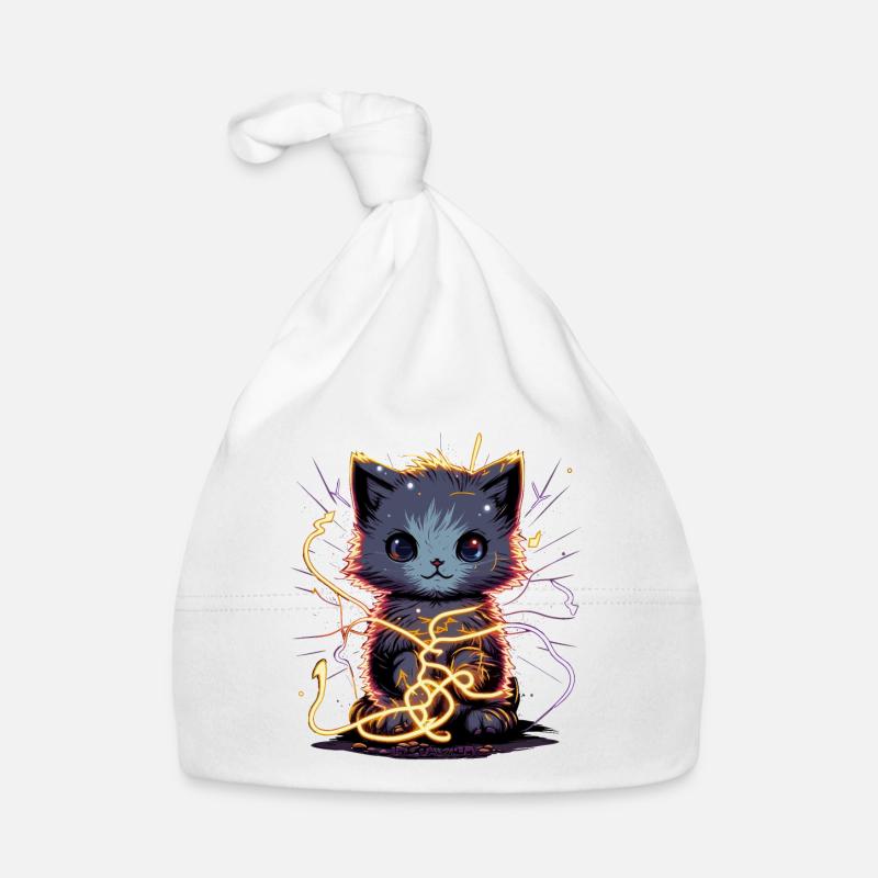 Shockily Adorable Cat Organic Baby Cap