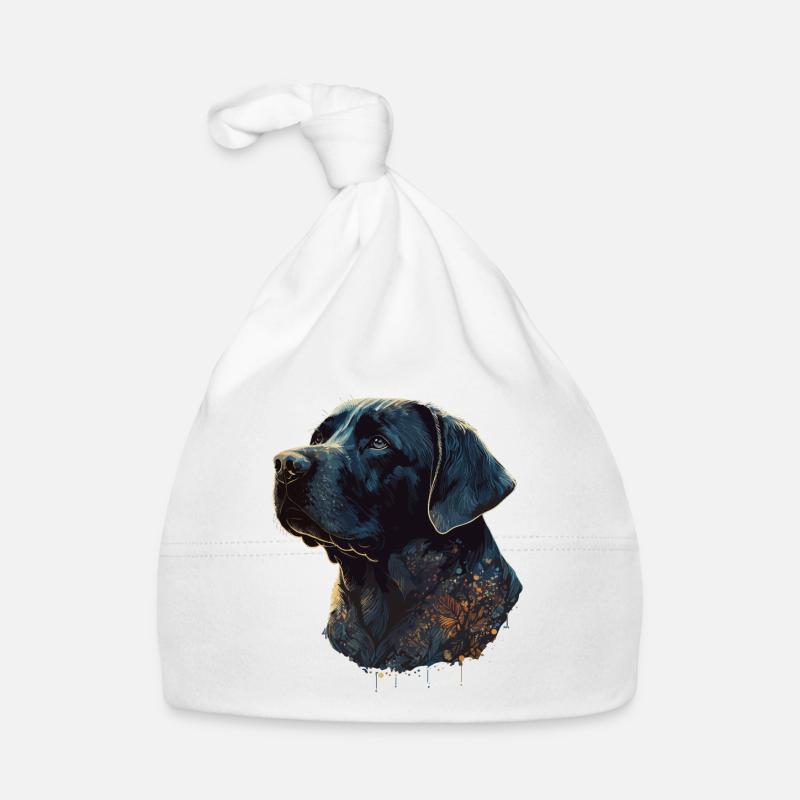 Erstaunlicher Labrador Retriever mit Blättern Stil Körper Baby Bio-Mütze