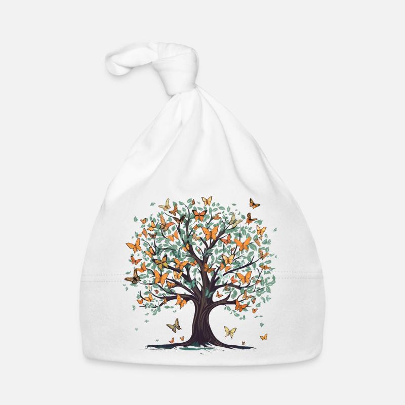 Papillon Arbre Nature Insecte Prédateur Bonnet bio Bébé