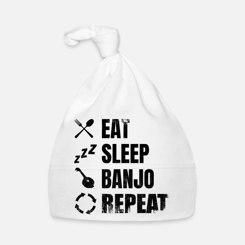 Routine quotidienne des joueurs de banjo Bonnet bio Bébé