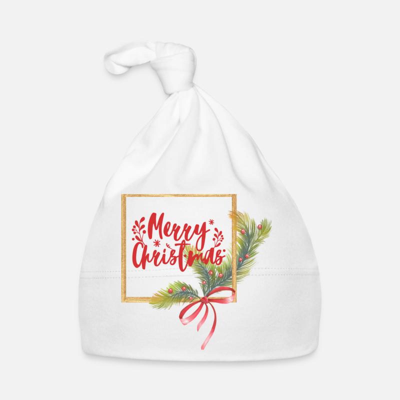 Merry Christmas Baby Bio-Mütze