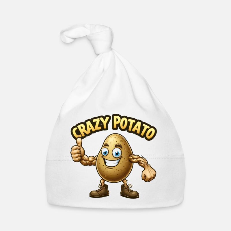 Crazy Veggies : Potato Body Builder Pouces en l’air Bonnet bio Bébé