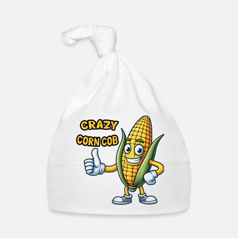 Crazy Veggies Corn Cob Thumbs Up Baby Bio-Mütze