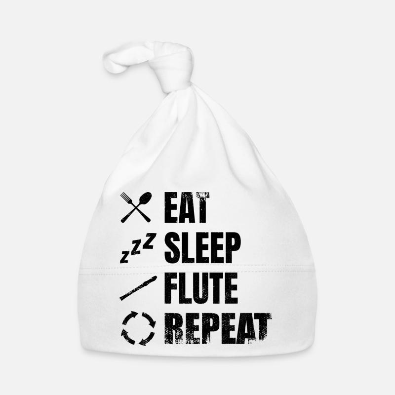 Flute Saying Organic Baby Cap