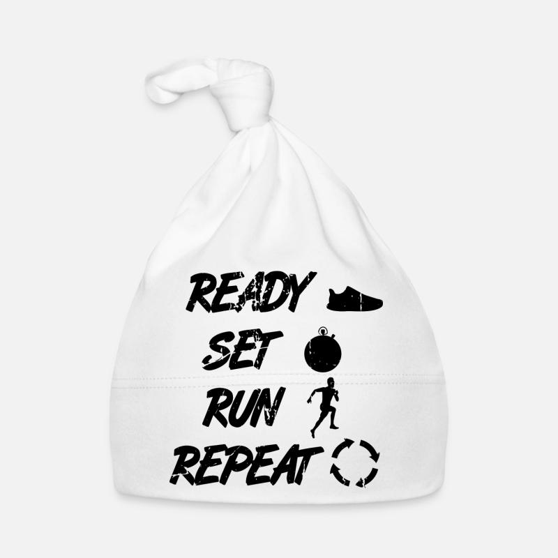 Routine de coureur drôle Bonnet bio Bébé
