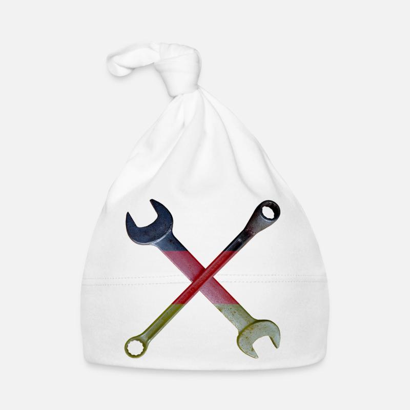 German Flag Tool Cross Organic Baby Cap