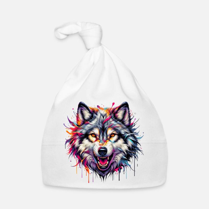 Wolf Baby Bio-Mütze