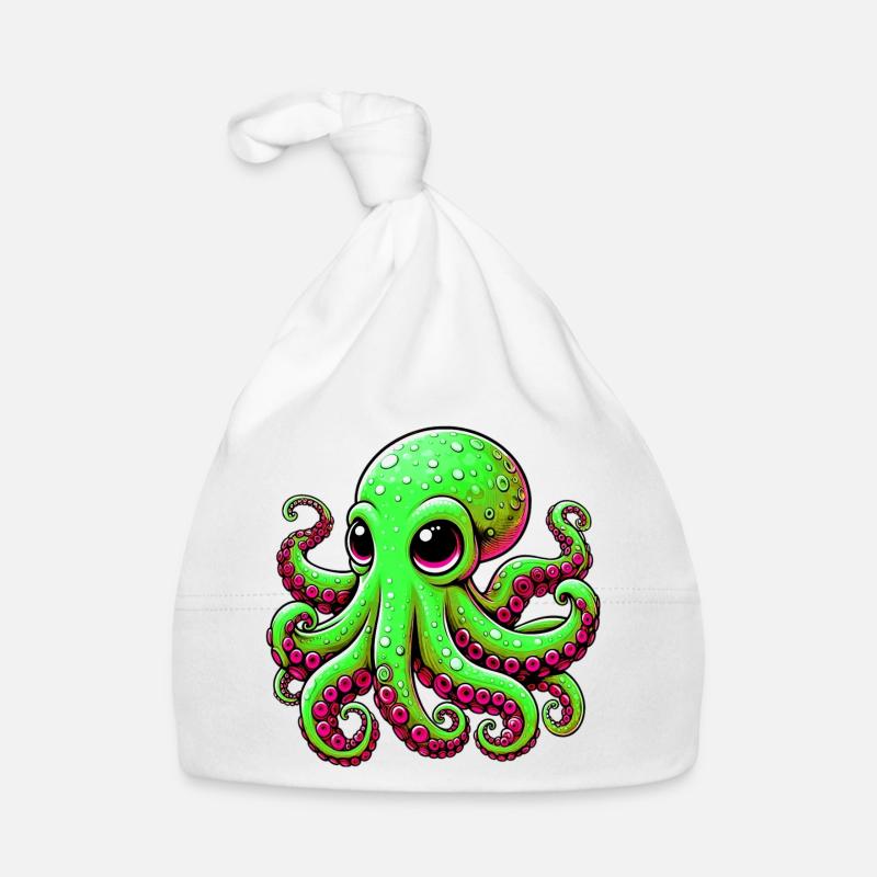 Krake Baby Bio-Mütze