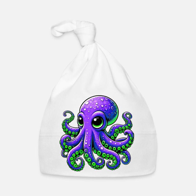 Krake Baby Bio-Mütze