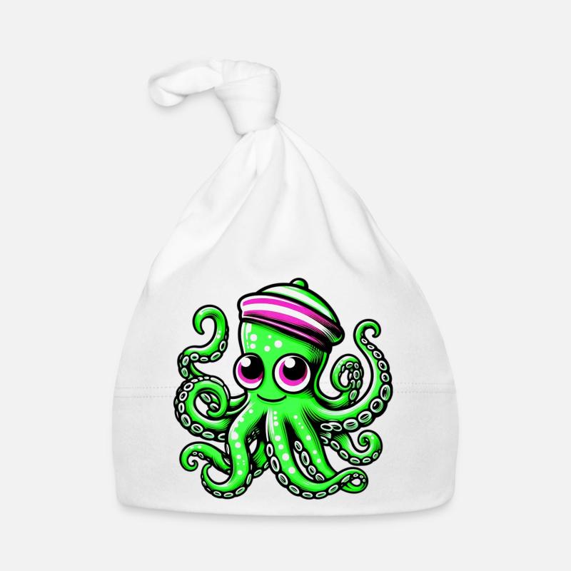 Krake Baby Bio-Mütze