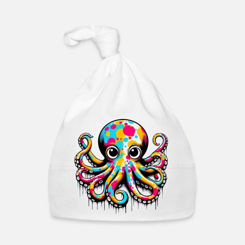 Krake Baby Bio-Mütze