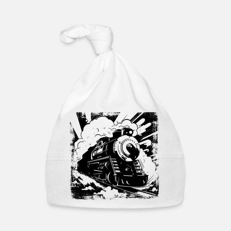 Eisenbahn Baby Bio-Mütze