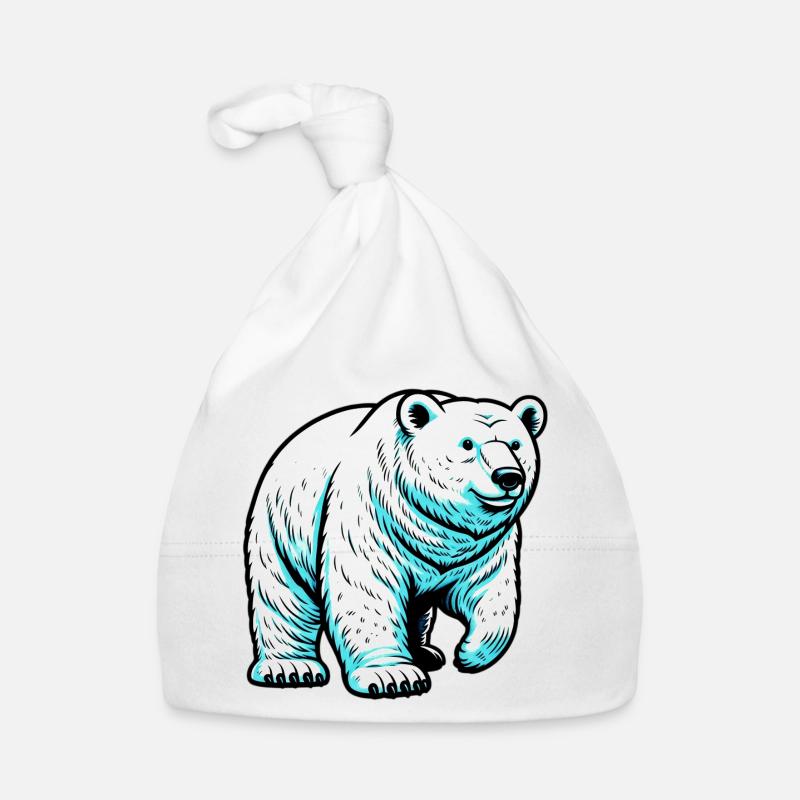 Eisbär Baby Bio-Mütze