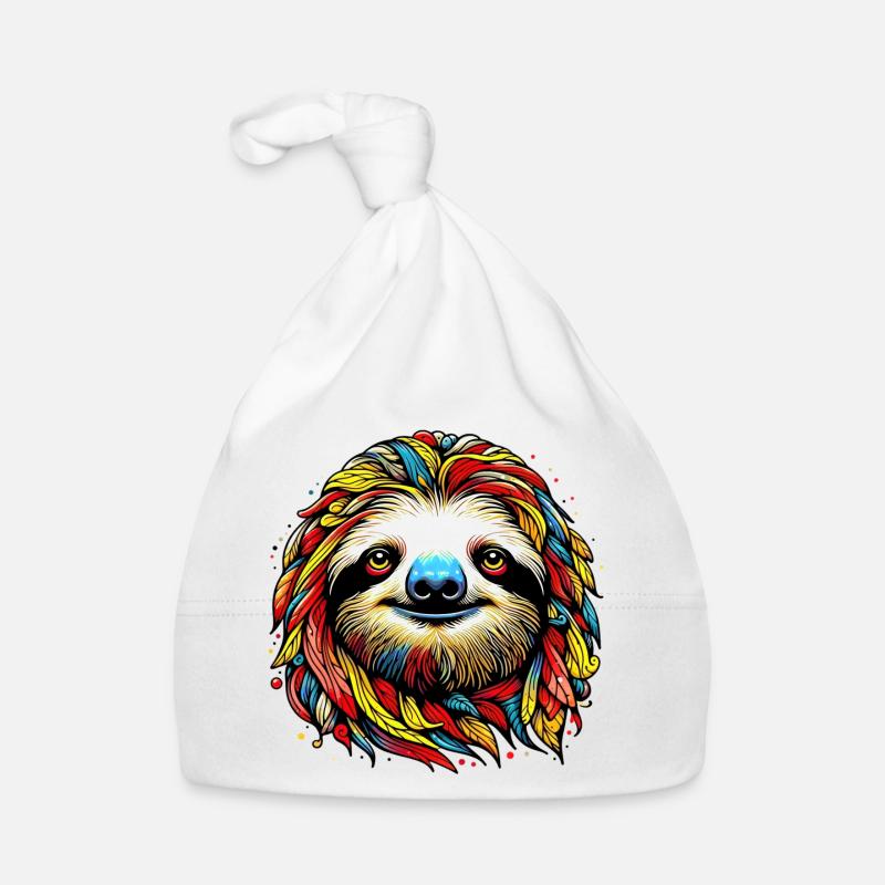 Sloth Organic Baby Cap