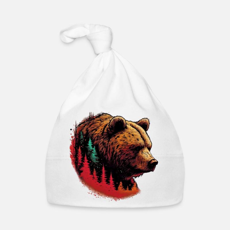Bear Organic Baby Cap