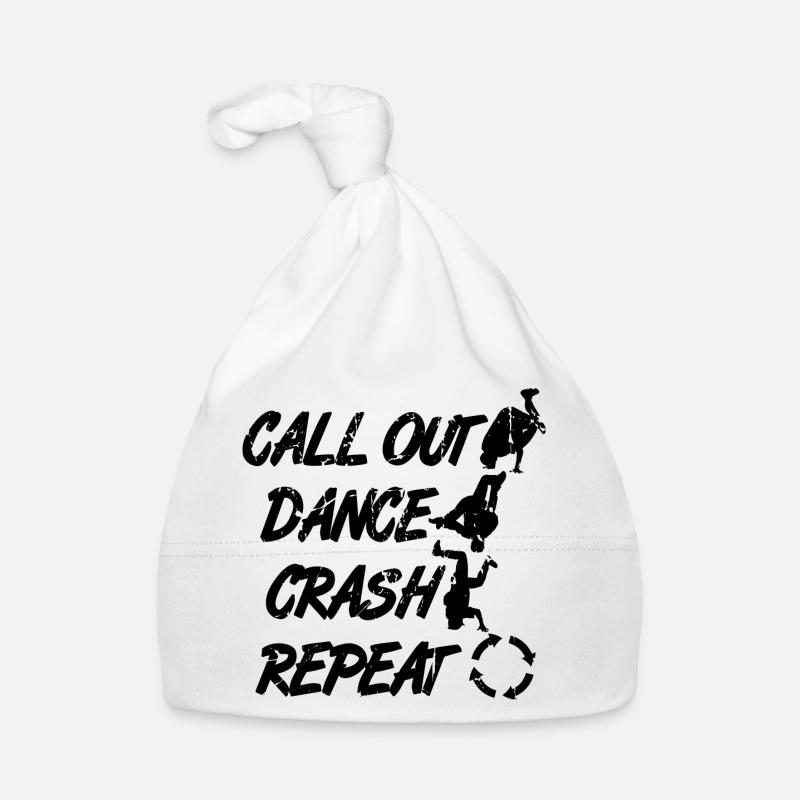 Call Out Dance Crash Repeat Baby Bio-Mütze