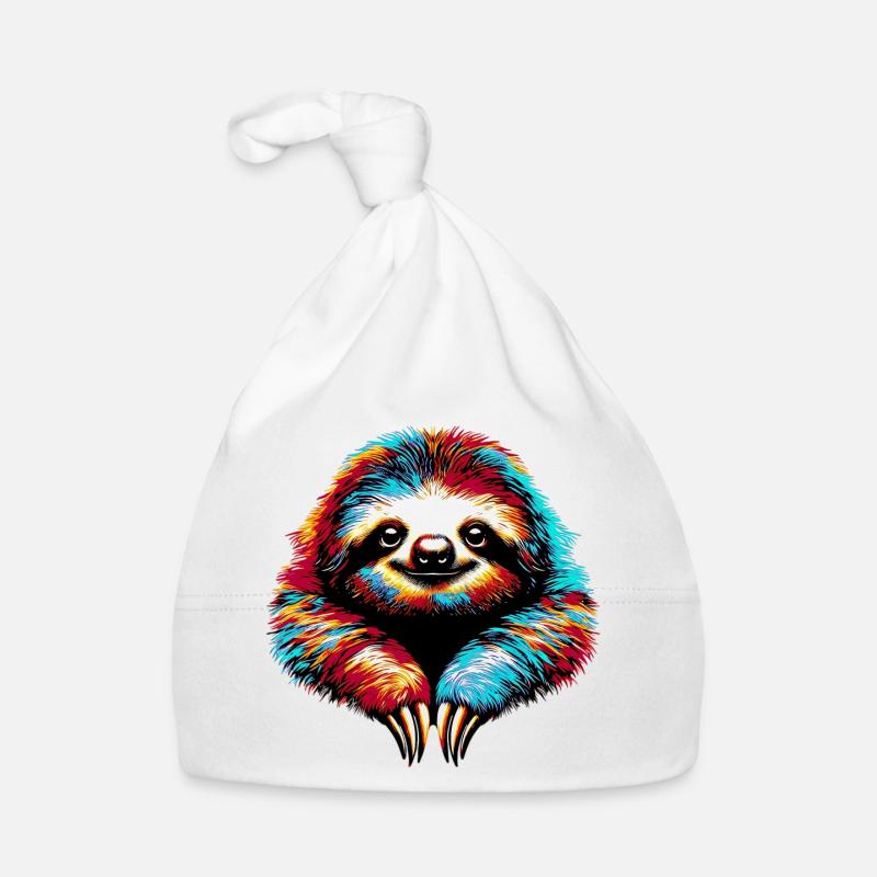 Sloth Organic Baby Cap
