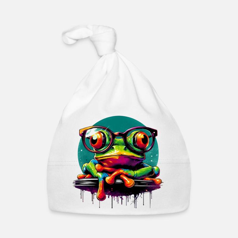 Frosch Baby Bio-Mütze