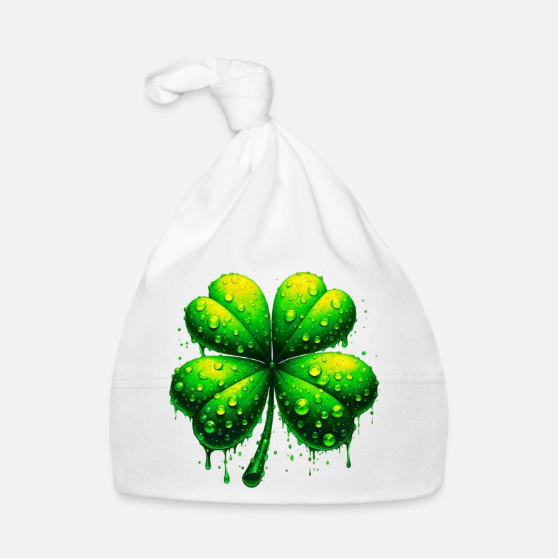 Four-leaf clover Organic Baby Cap