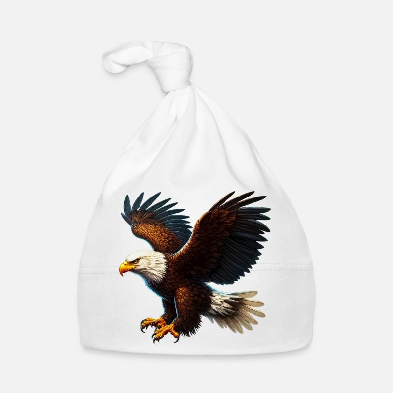 Adler - Baby Bio-Mütze - Weiß