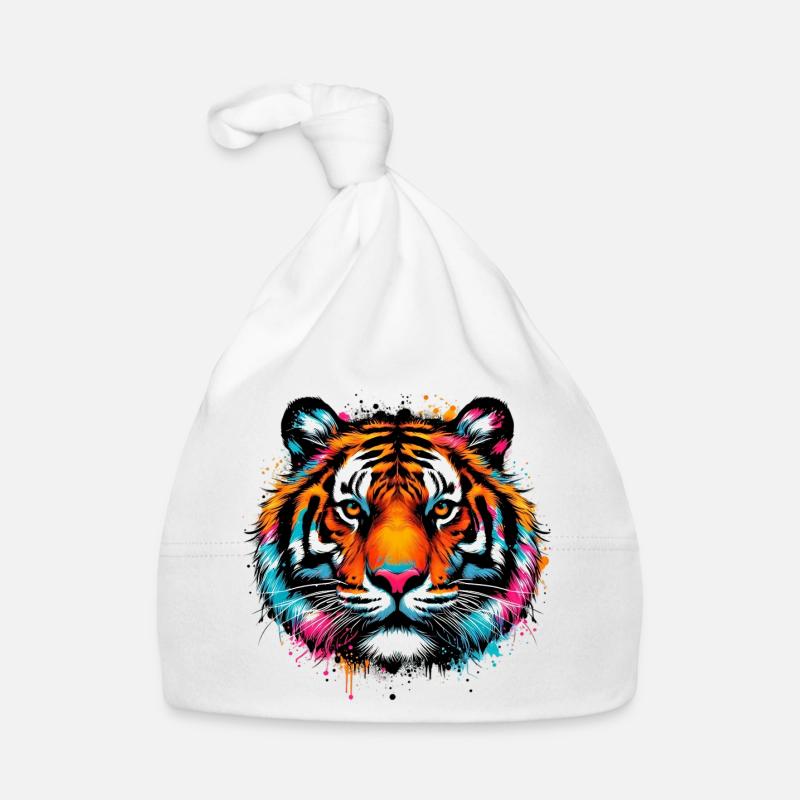 Tiger Organic Baby Cap