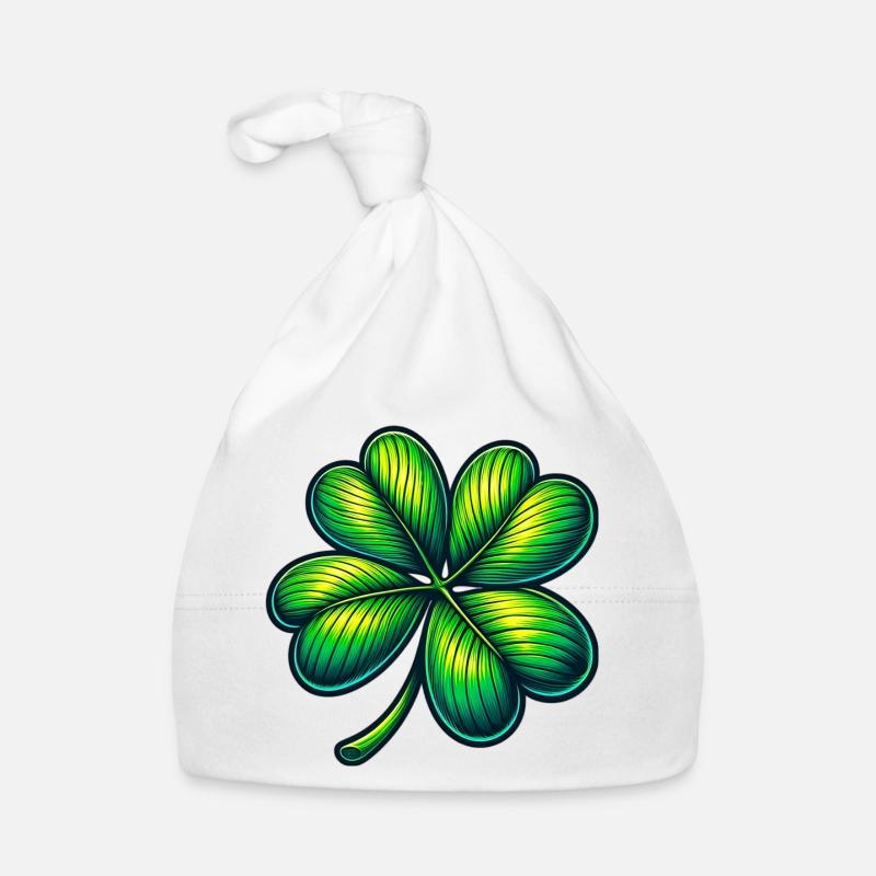 Four-leaf clover Organic Baby Cap
