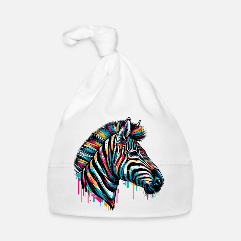 Zebra Baby Bio-Mütze
