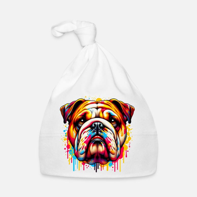 Bouledogue anglais Chien Bonnet bio Bébé