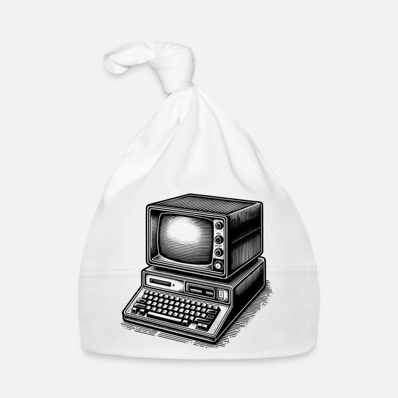 Classic retro PC Organic Baby Cap