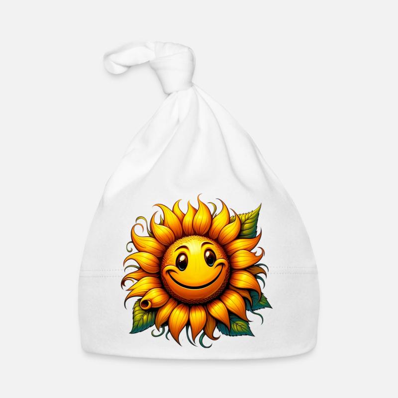 Sonnenblume Baby Bio-Mütze