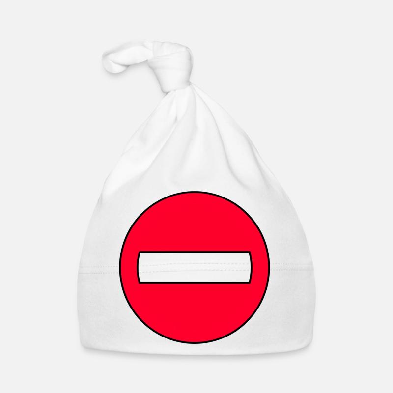 Durchgangsverbot Icon Rot Baby Bio-Mütze