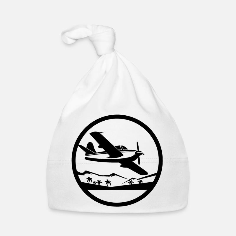 Graphisme d’avion Bonnet bio Bébé