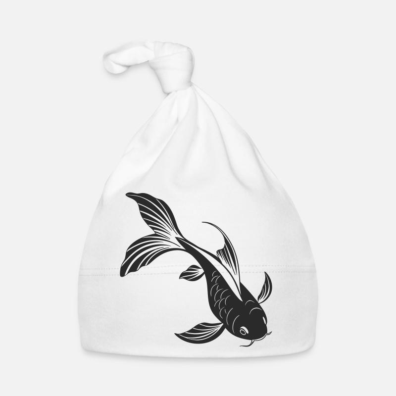 Elegant Fish Silhouette Design Organic Baby Cap