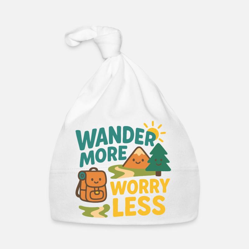 Wander More Worry Less Organic Baby Cap