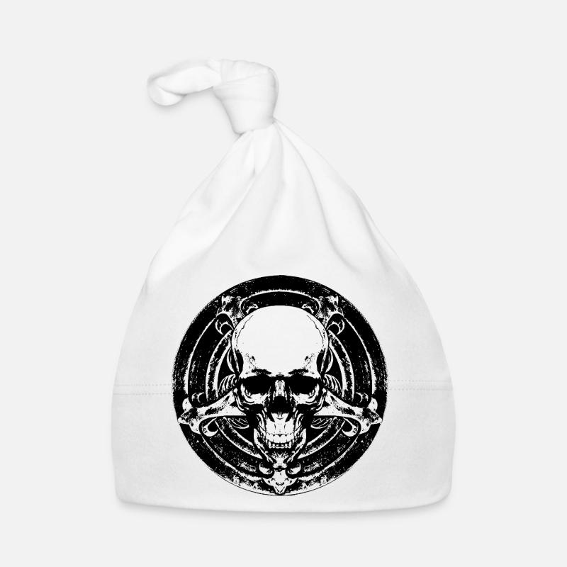 Pentaskull - Cinq points. Un crâne. Zéro pitié. Bonnet bio Bébé
