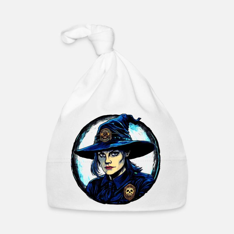 Witch Policeman Organic Baby Cap