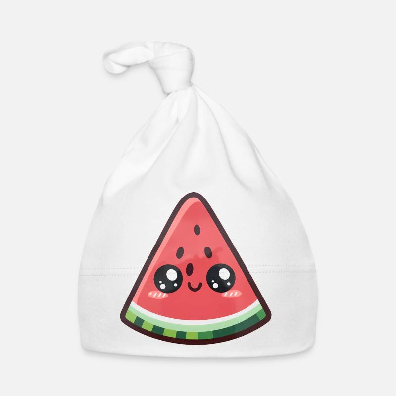 Tranche de pastèque kawaii Bonnet bio Bébé