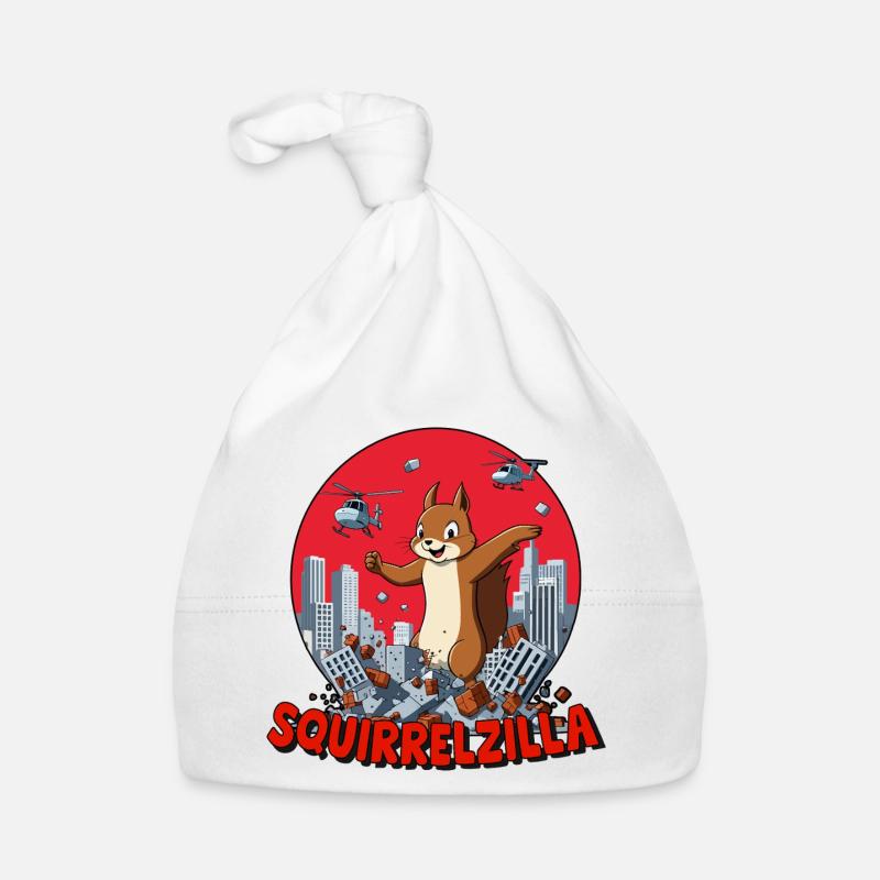 Squirrelzilla: Geschäftige städtische Zerstörung Baby Bio-Mütze