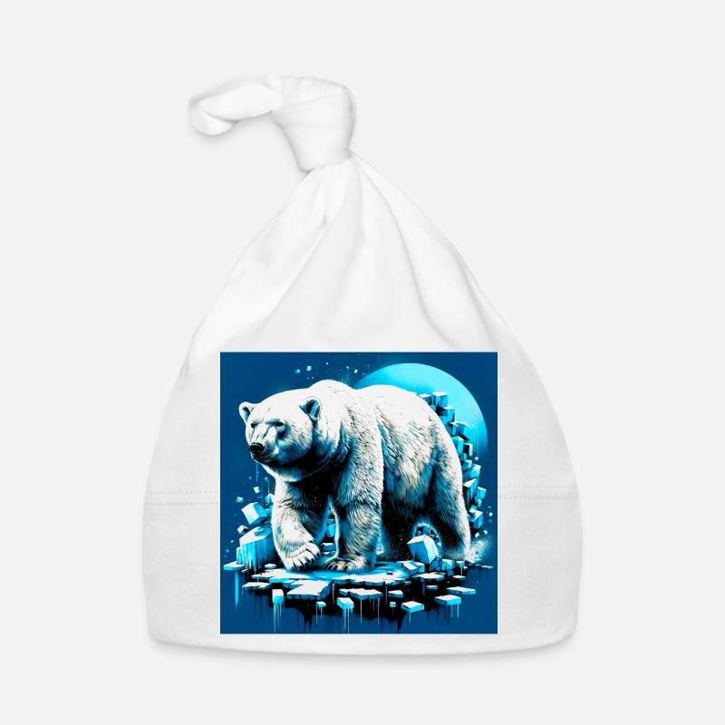 ours blanc Bonnet bio Bébé