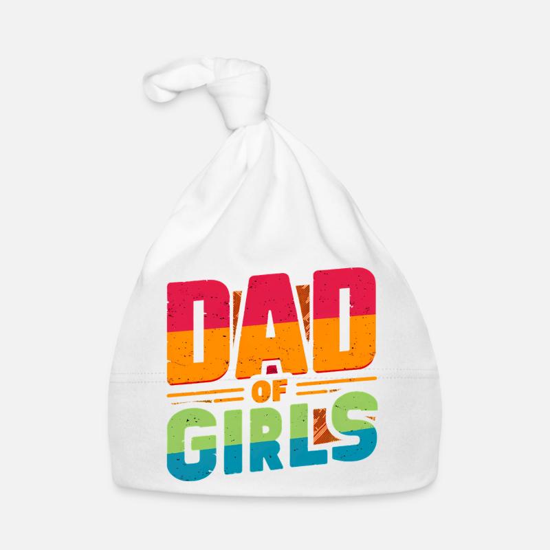 Vater von Mädchen Regenbogen, Väter Baby Bio-Mütze
