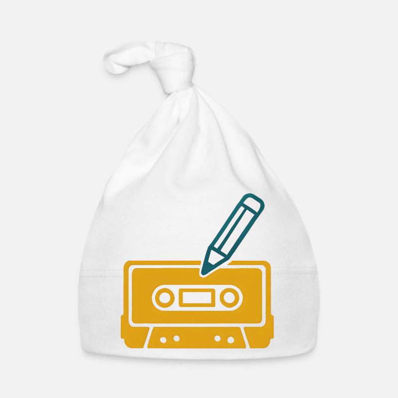 Cassette rétro au crayon Bonnet bio Bébé