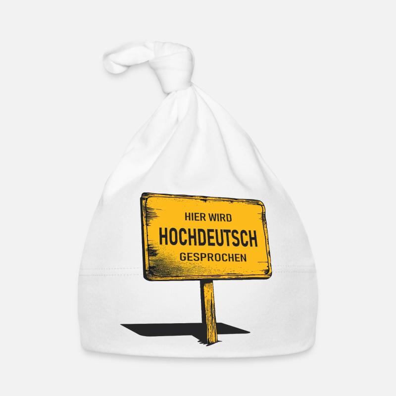 Hier wird Hochdeutsch gesprochen  Baby Bio-Mütze