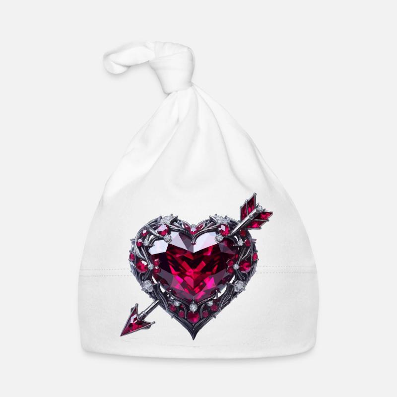 Cœur de rubis Bonnet bio Bébé