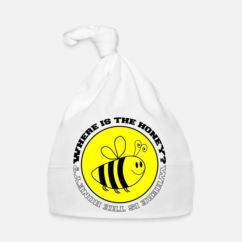 Abeille Où est le miel ? Bonnet bio Bébé