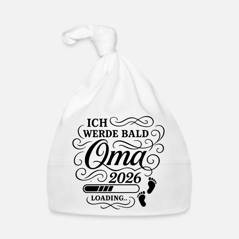 Ich werde bald Oma 2026 Baby Bio-Mütze