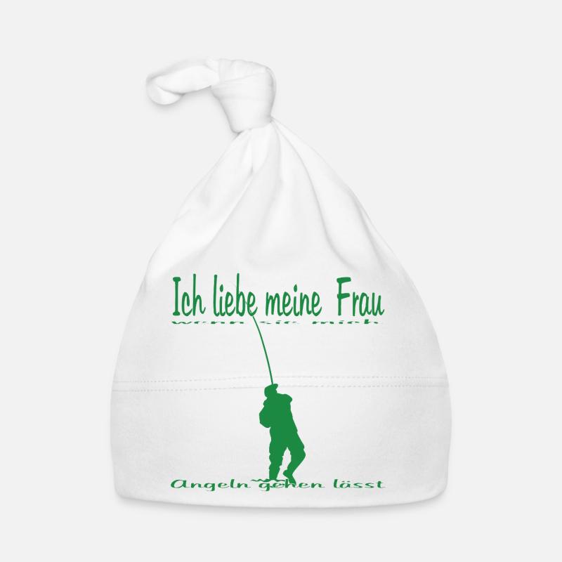 Pêcheur avec canne à pêche Bonnet bio Bébé