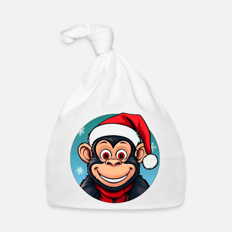Affen Weihnachten Baby Bio-Mütze