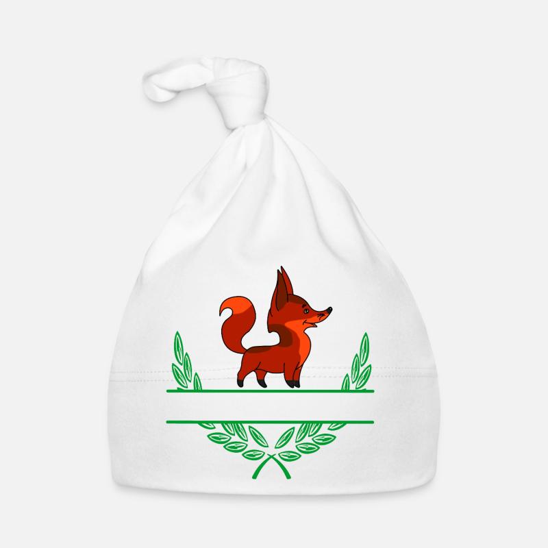 Renard avec espace de noms Bonnet bio Bébé